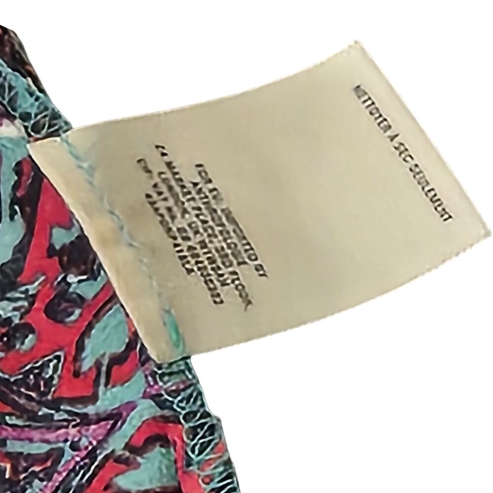 Anthropologie Elevenses South Shore Palazzo Pants Sz 6 Boho Pink Blue - Picture 6 of 8